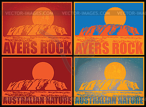 Ayers Rock Posters - vector image