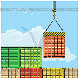 Container handling - vector EPS clipart