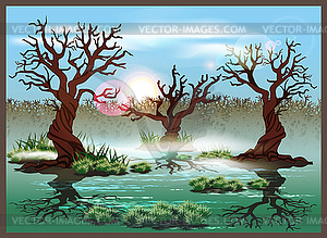 Swamp - vector image