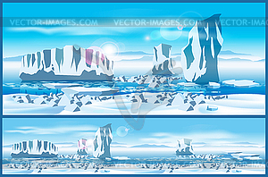 Arctic ice - vector clipart