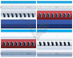 Fuselage of commercial aircraft - vector clip art