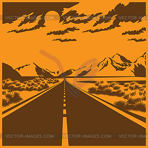 Road - vector image