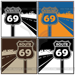 Route - vector image