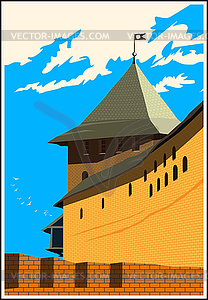 Fortress tower - vector image