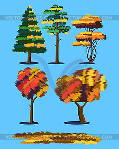 Plants in autumn - royalty-free vector image