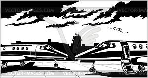 Business Jets - vector image