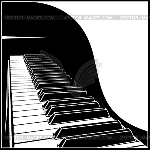 Stylized Piano keyboard - vector image