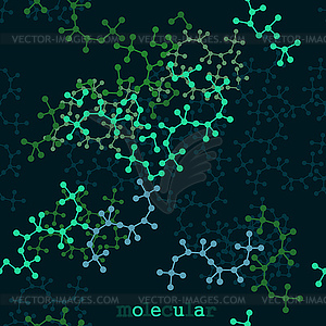 Stylized Molecular structures - vector image