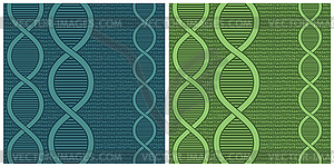 Double Helix of DNA and Nucleic Bases - vector clipart