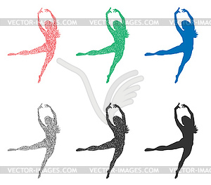 Dancing girl - vector image