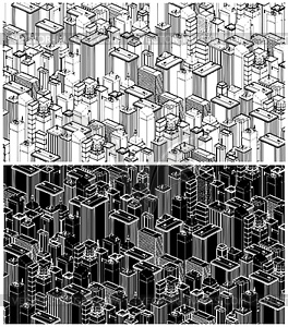 Big City Isometric - vector clipart