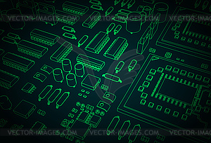 Mainboard - vector EPS clipart