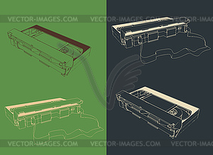 VHS кассеты - стоковый векторный клипарт