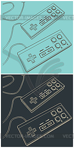 Game Controllers - vector clipart / vector image