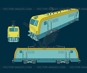 Electric Locomotive - vector image