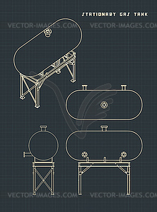 Gas tank - vector clip art