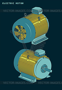 Electric motor - vector clip art