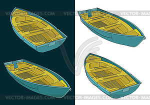 Boat color s - vector EPS clipart