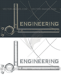 Drawing board composition - vector image