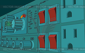 Power supply color - vector clip art