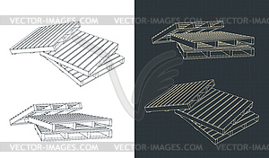 Pallets - vector clipart