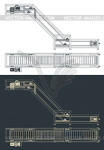 Conveyor Drawings - vector image