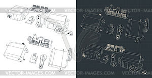 Servo Motor Kit - vector clipart