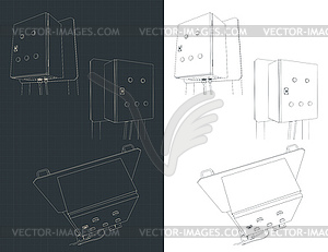 Electrical cabinet - vector clip art