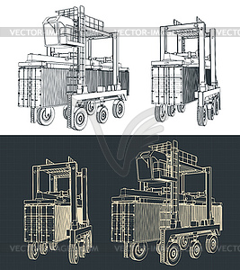 Straddle carrier s - vector clipart