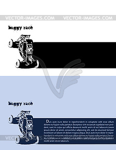 Off-road racing template - vector clipart