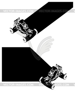 Stylized buggy templates - vector clipart