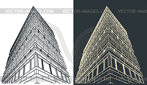 Building facade - vector EPS clipart