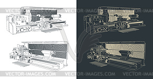 Milling machine - vector EPS clipart