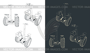 Segway s - vector clip art