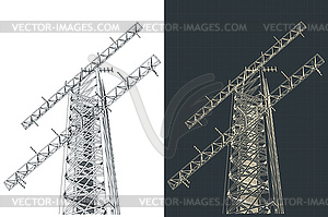 Antenna tower s - vector clipart