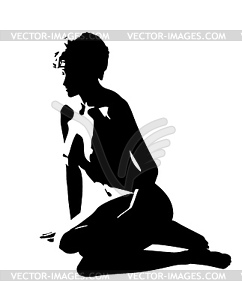 Beautiful sexy girl - stock vector clipart