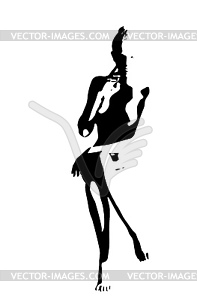 Pretty woman - vector clip art