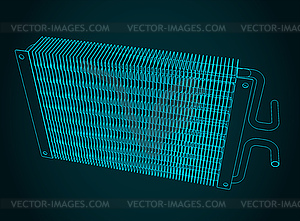 Heat exchanger s - vector image