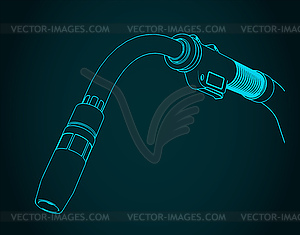 Welding torch - vector image