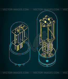 Electron tube - vector image