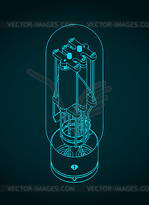 Vacuum tube - vector clipart