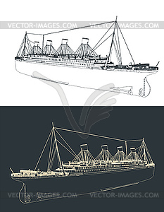 Titanic - vector clipart