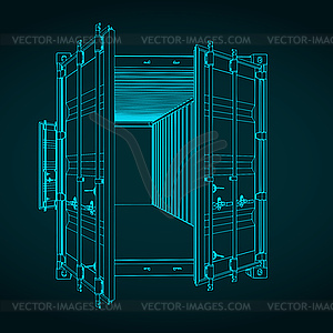 Cargo container - vector image