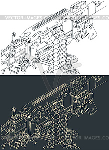 Heavy machine gun - vector clipart / vector image