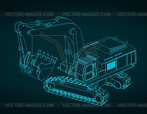 Excavator - vector EPS clipart