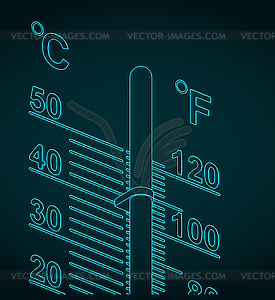 Thermometer - vector clip art