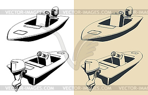 Motorboat - vector image