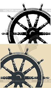 Ship steering wheel s - vector clipart