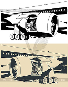 Passenger aircraft s - vector clipart