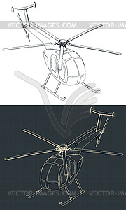 Чертежи простейших моделей вертолетов